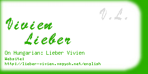 vivien lieber business card